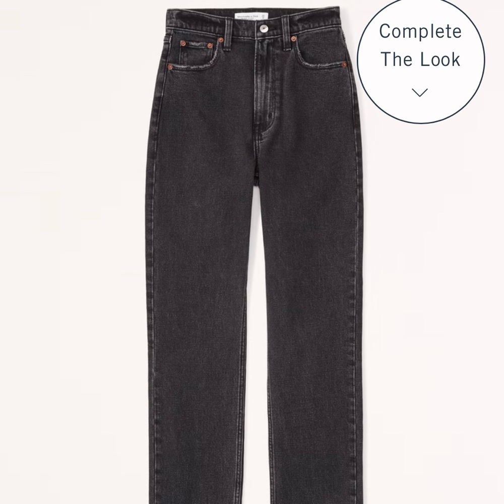 Ambercrombie & Fitch ankle straight ultra high rise jean in 6 x-short